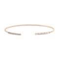 Filigraner Rotgold-Armreif Eos aus 18 Karat mit Baguette- und Brillant-Diamanten⁠