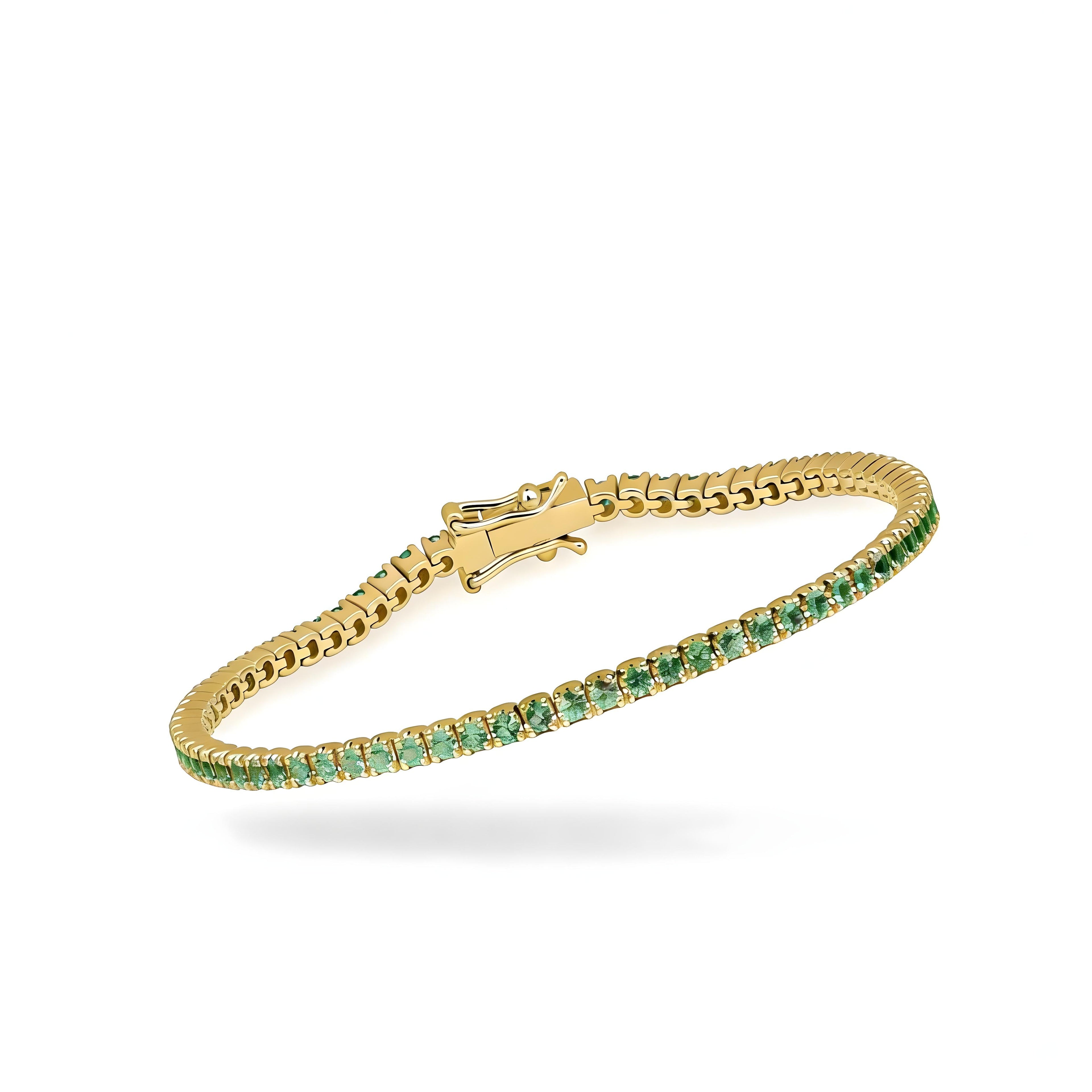 ELARA SMARAGD GELBGOLD TENNIS